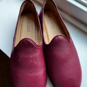CHARIX red leather shoes
